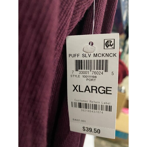 International Concepts Women's Ribbed Knit Port Puff Sleeve Turtleneck Top NWT - Picture 3 of 3